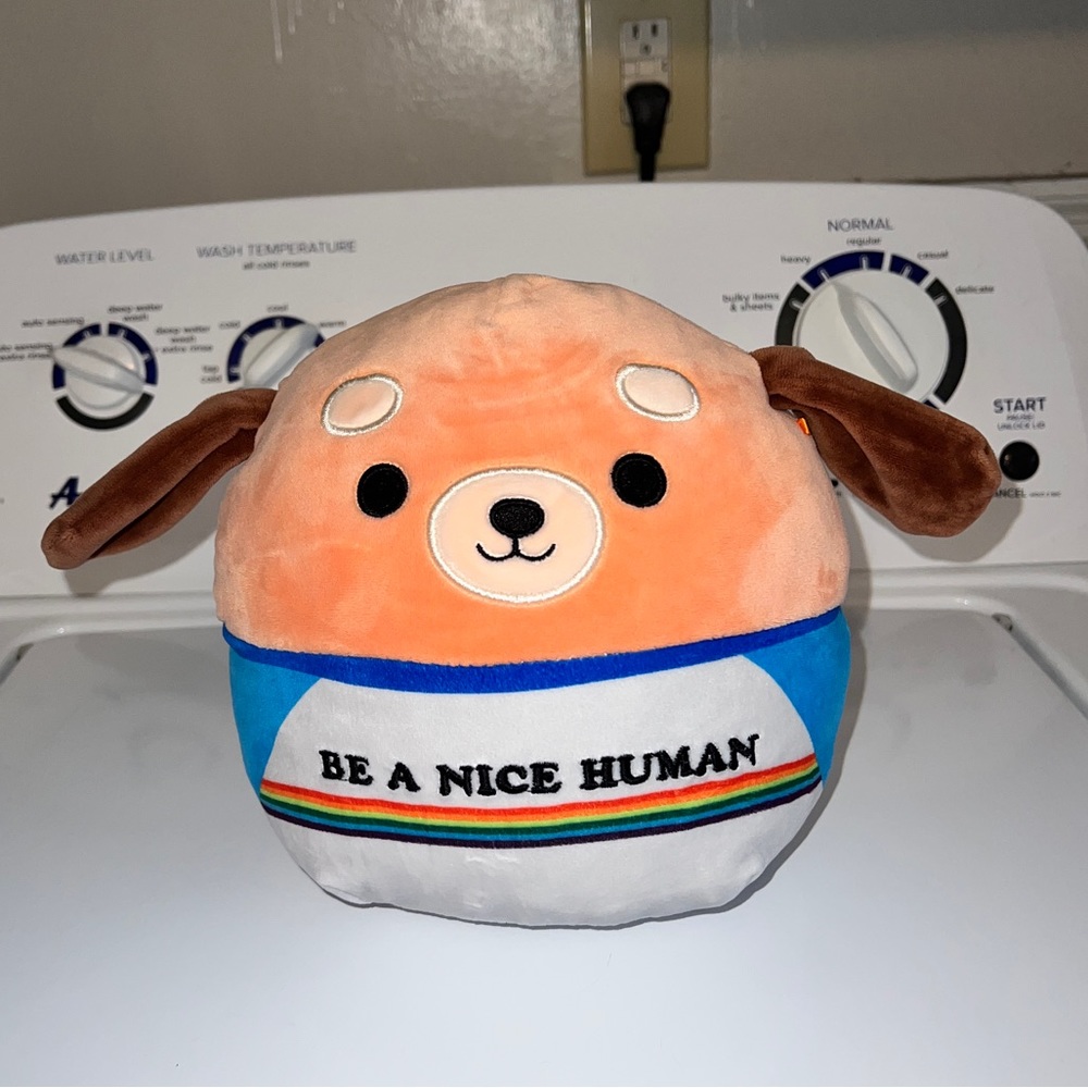 Squishmallows Sam Be A Nice Human T-Shirt Dog 8”